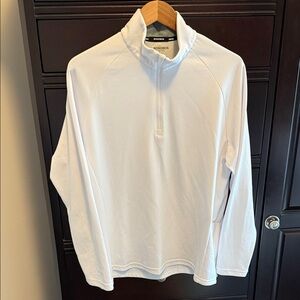 Bonobos Men's White Quarter-Zip Sweatshirt